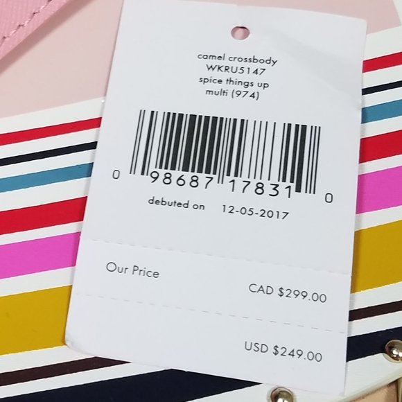 Camel Crossbody Kate Spade Spice Things Up Multi - Picture 10 of 12